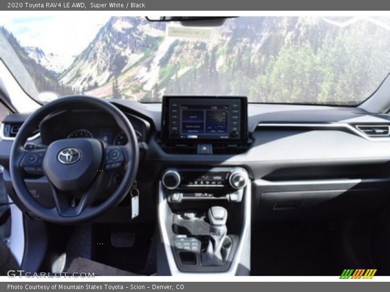 Super White / Black 2020 Toyota RAV4 LE AWD