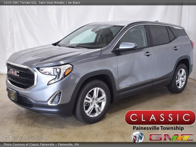 Satin Steel Metallic / Jet Black 2020 GMC Terrain SLE