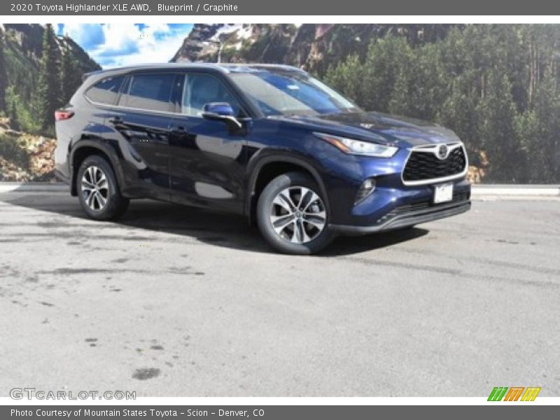 Blueprint / Graphite 2020 Toyota Highlander XLE AWD