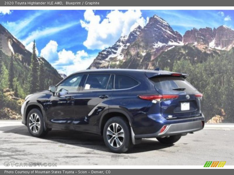 Blueprint / Graphite 2020 Toyota Highlander XLE AWD