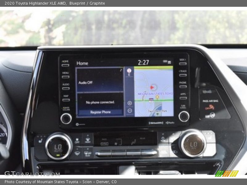 Blueprint / Graphite 2020 Toyota Highlander XLE AWD