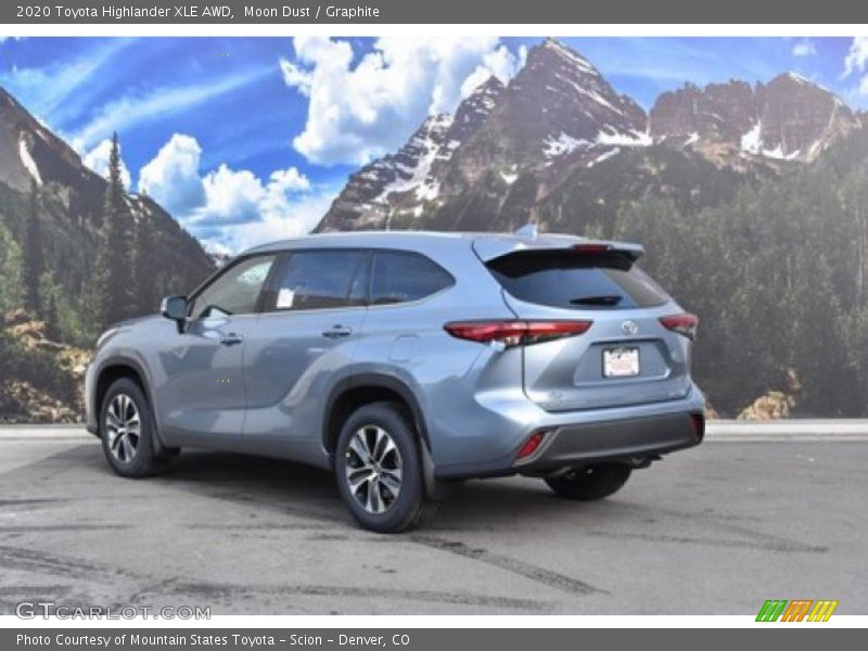 Moon Dust / Graphite 2020 Toyota Highlander XLE AWD