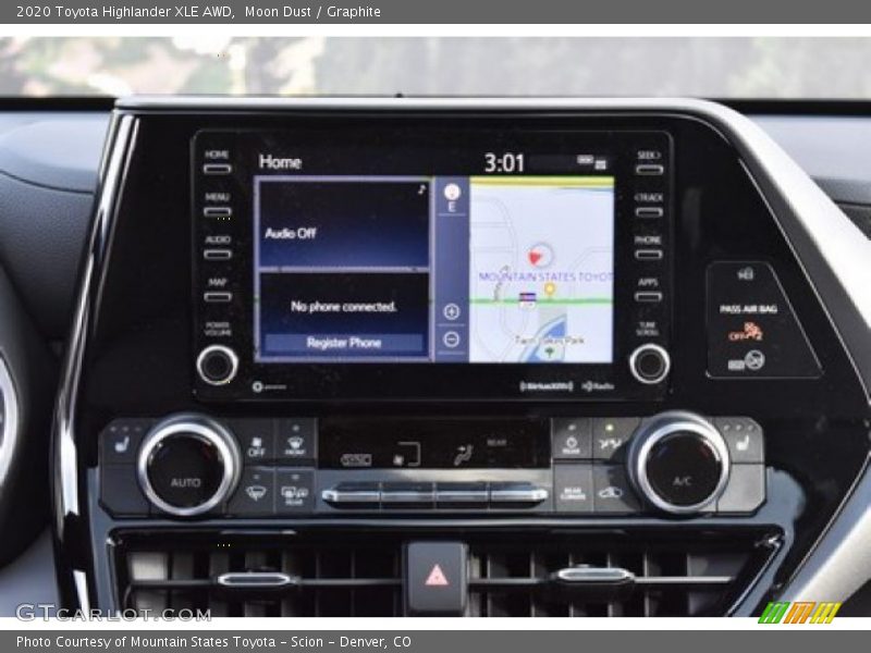 Moon Dust / Graphite 2020 Toyota Highlander XLE AWD