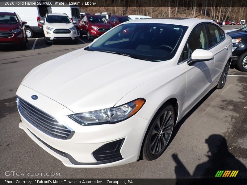 White Platinum / Ebony 2020 Ford Fusion SE AWD