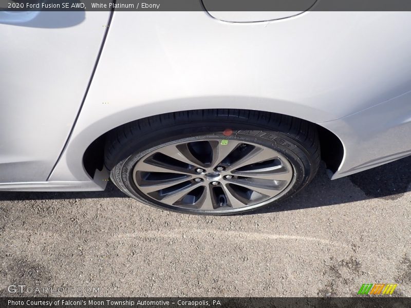 White Platinum / Ebony 2020 Ford Fusion SE AWD