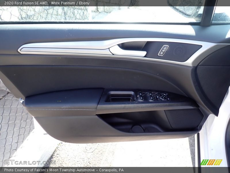White Platinum / Ebony 2020 Ford Fusion SE AWD