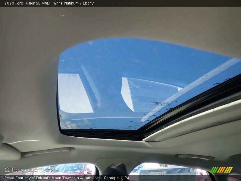 White Platinum / Ebony 2020 Ford Fusion SE AWD