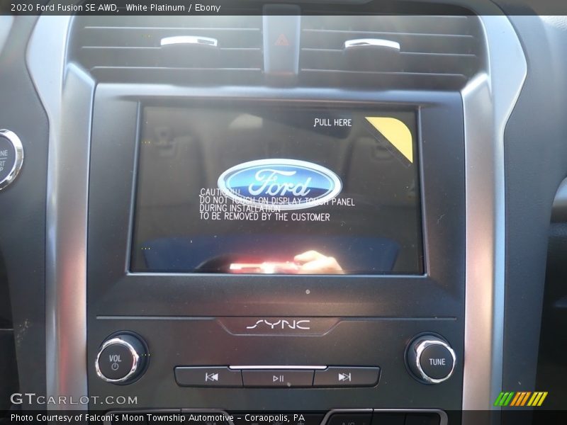 White Platinum / Ebony 2020 Ford Fusion SE AWD