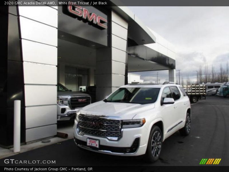 White Frost Tricoat / Jet Black 2020 GMC Acadia Denali AWD