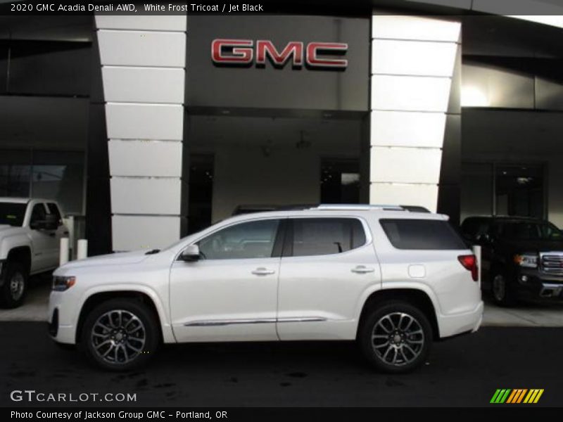 White Frost Tricoat / Jet Black 2020 GMC Acadia Denali AWD