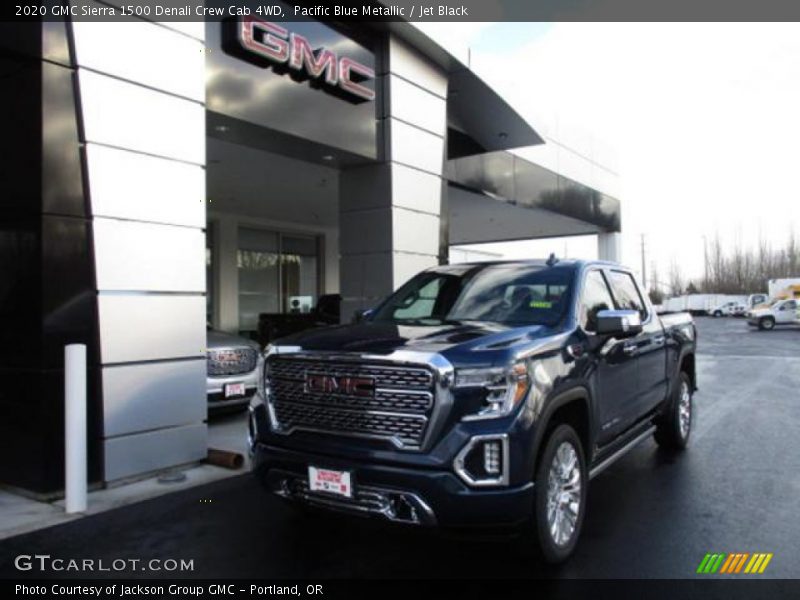 Pacific Blue Metallic / Jet Black 2020 GMC Sierra 1500 Denali Crew Cab 4WD