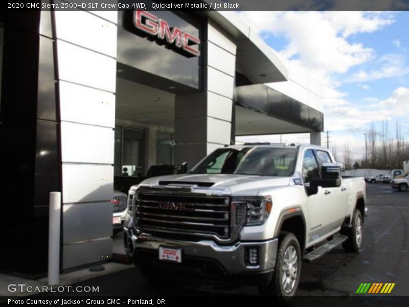 Quicksilver Metallic / Jet Black 2020 GMC Sierra 2500HD SLT Crew Cab 4WD