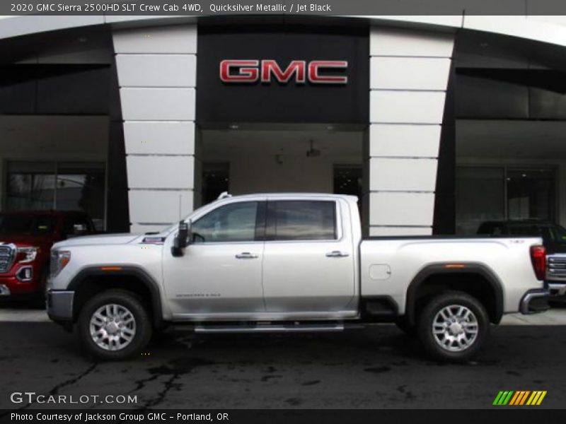 Quicksilver Metallic / Jet Black 2020 GMC Sierra 2500HD SLT Crew Cab 4WD