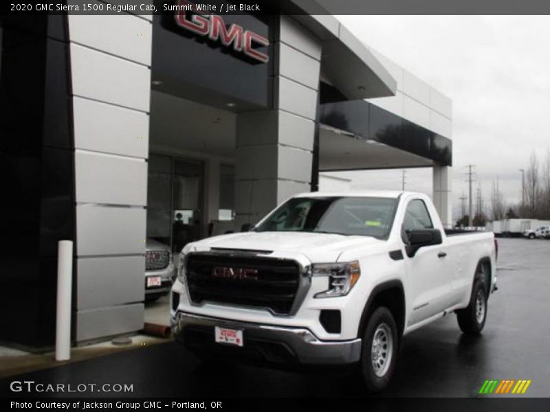 Summit White / Jet Black 2020 GMC Sierra 1500 Regular Cab