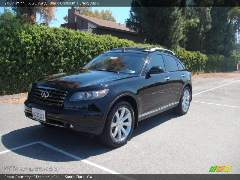 Black Obsidian / Brick/Black 2007 Infiniti FX 35 AWD