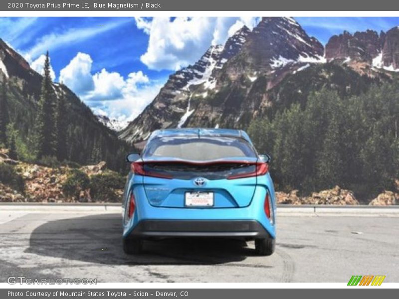 Blue Magnetism / Black 2020 Toyota Prius Prime LE