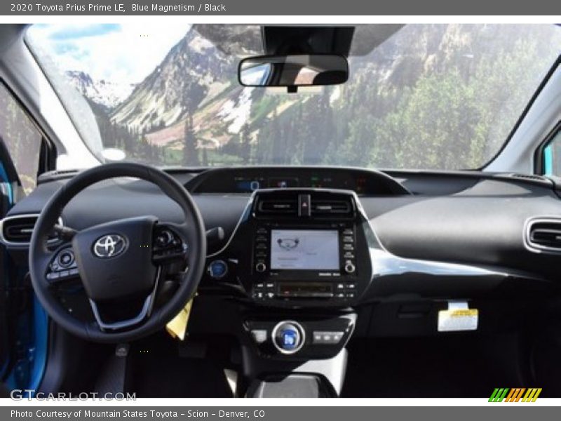 Blue Magnetism / Black 2020 Toyota Prius Prime LE