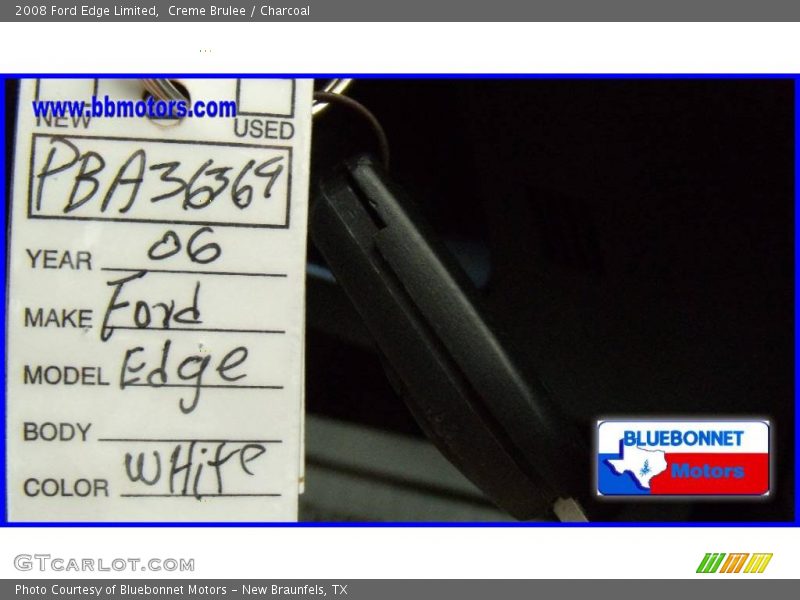 Creme Brulee / Charcoal 2008 Ford Edge Limited