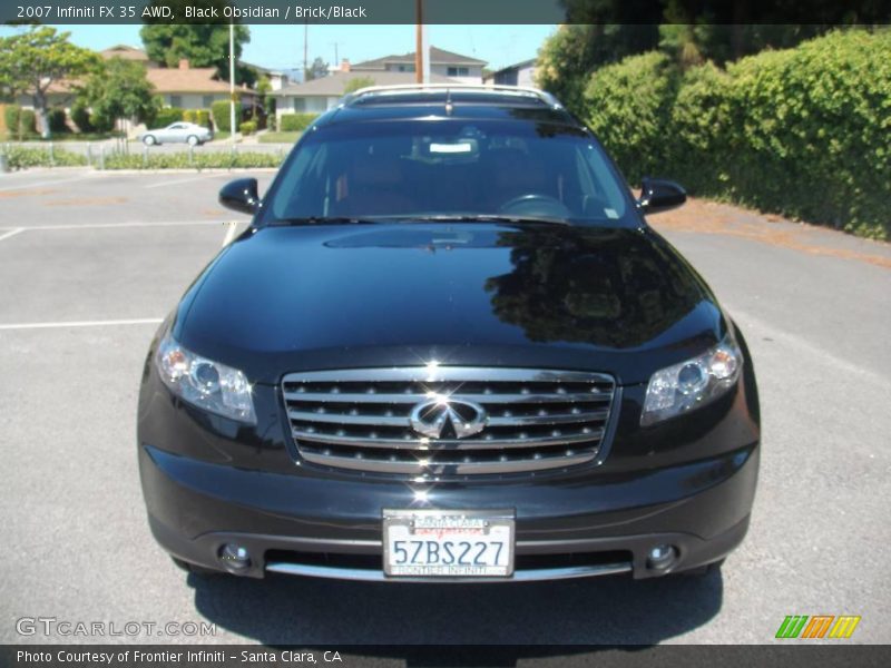 Black Obsidian / Brick/Black 2007 Infiniti FX 35 AWD