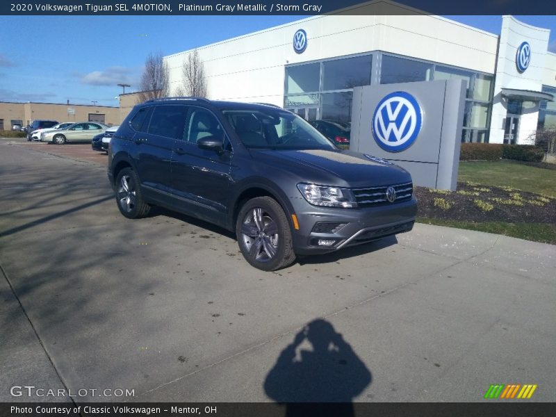 Platinum Gray Metallic / Storm Gray 2020 Volkswagen Tiguan SEL 4MOTION