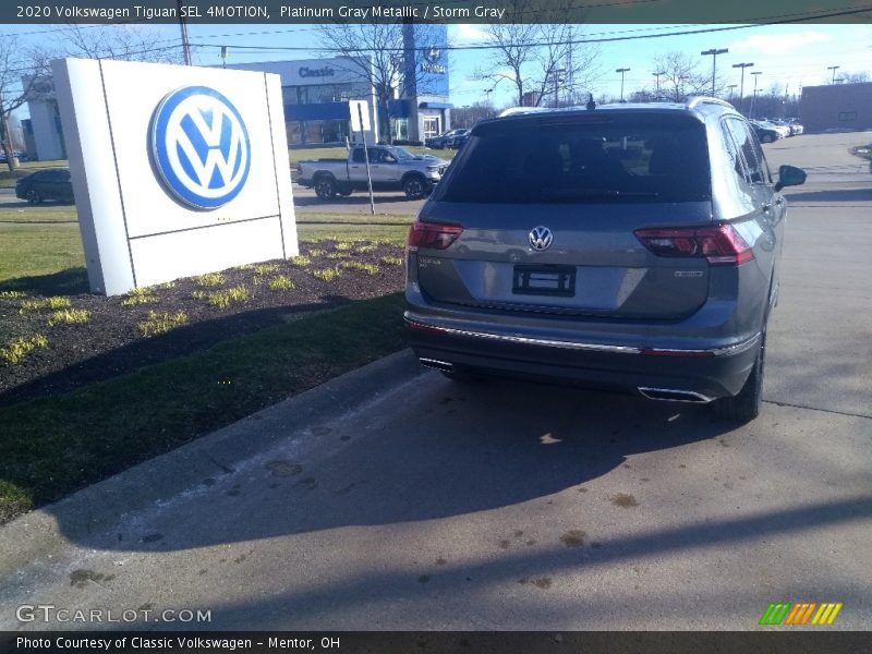 Platinum Gray Metallic / Storm Gray 2020 Volkswagen Tiguan SEL 4MOTION