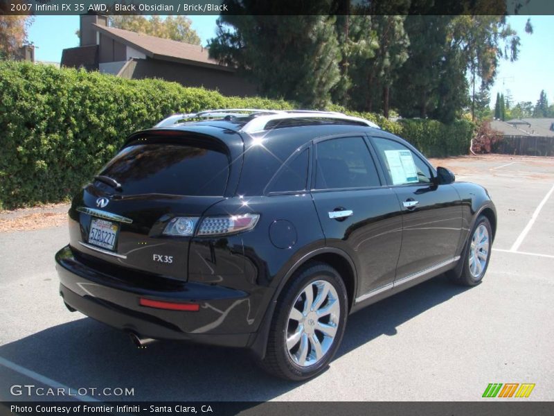 Black Obsidian / Brick/Black 2007 Infiniti FX 35 AWD