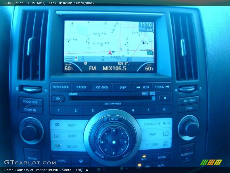 Black Obsidian / Brick/Black 2007 Infiniti FX 35 AWD
