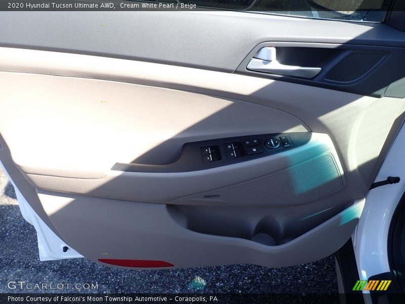 Cream White Pearl / Beige 2020 Hyundai Tucson Ultimate AWD