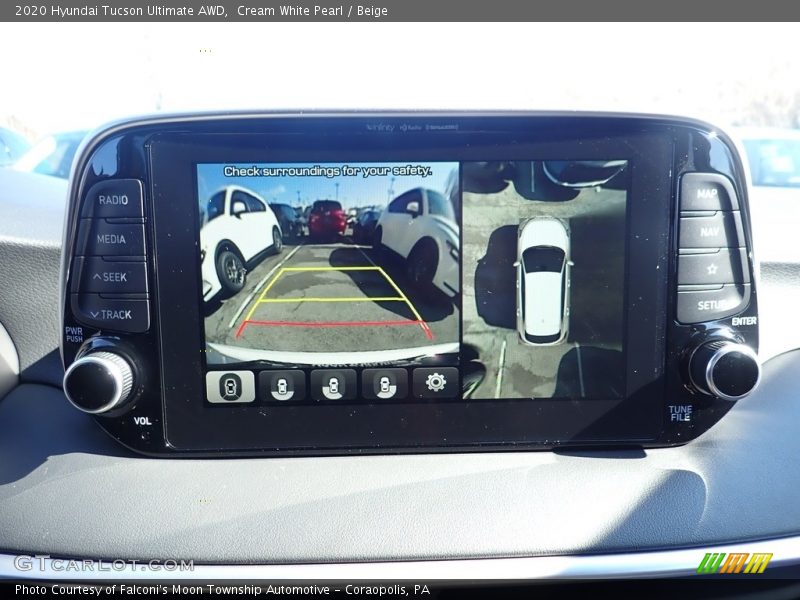 Cream White Pearl / Beige 2020 Hyundai Tucson Ultimate AWD