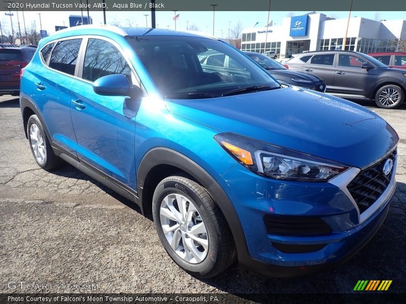 Aqua Blue / Black 2020 Hyundai Tucson Value AWD