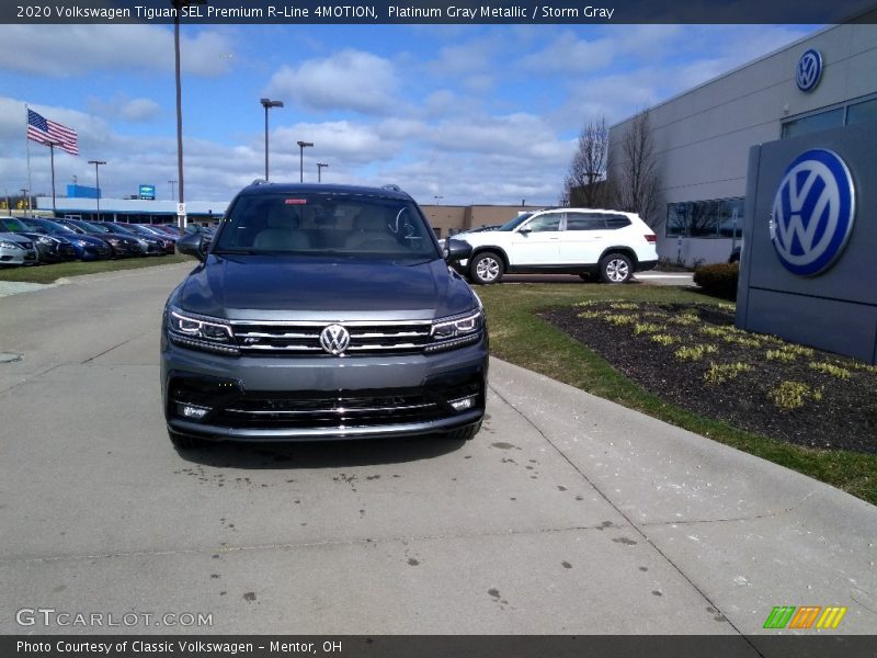 Platinum Gray Metallic / Storm Gray 2020 Volkswagen Tiguan SEL Premium R-Line 4MOTION