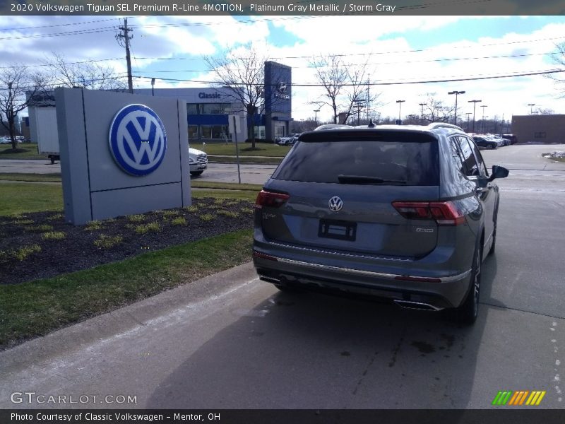 Platinum Gray Metallic / Storm Gray 2020 Volkswagen Tiguan SEL Premium R-Line 4MOTION
