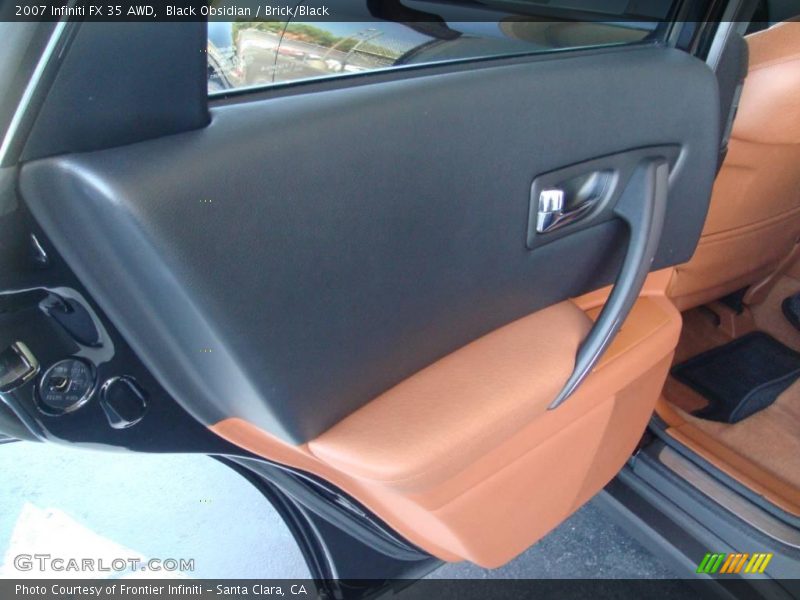 Black Obsidian / Brick/Black 2007 Infiniti FX 35 AWD