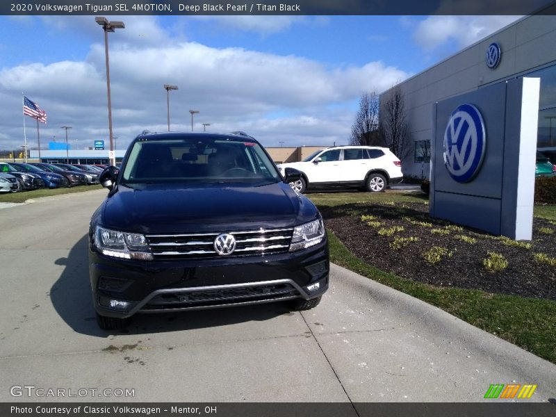 Deep Black Pearl / Titan Black 2020 Volkswagen Tiguan SEL 4MOTION