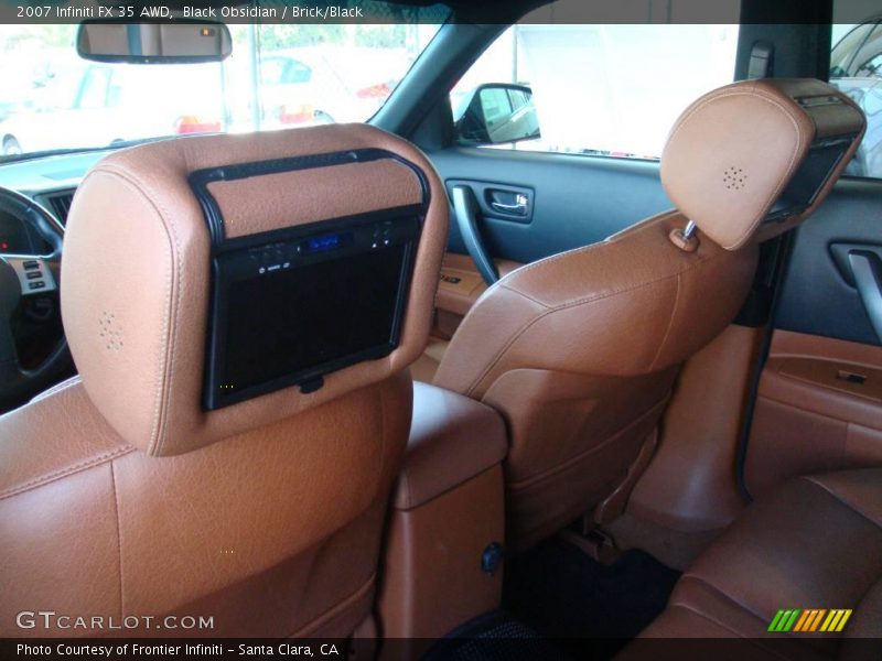 Black Obsidian / Brick/Black 2007 Infiniti FX 35 AWD