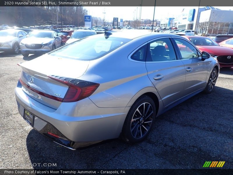 Shimmering Silver Pearl / Black 2020 Hyundai Sonata SEL Plus