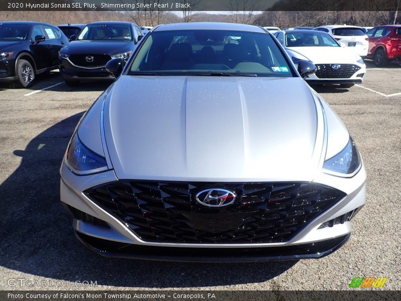 Shimmering Silver Pearl / Black 2020 Hyundai Sonata SEL Plus