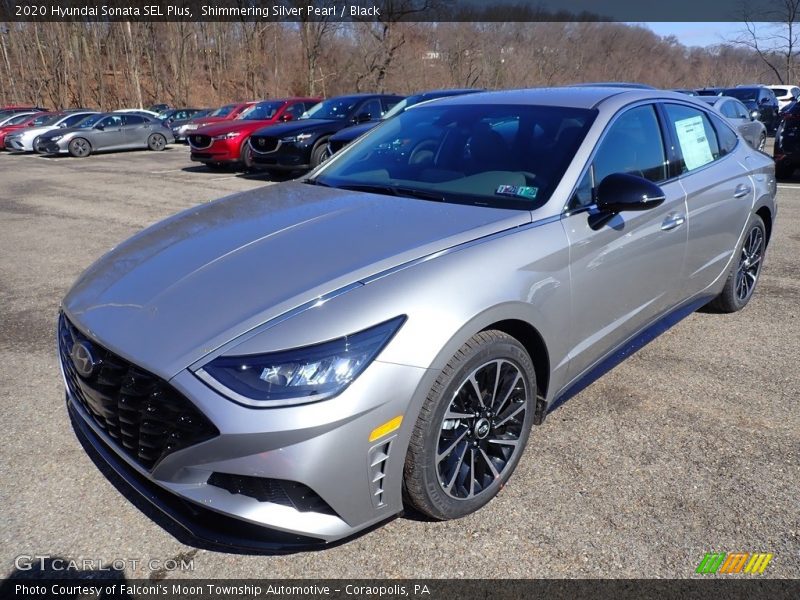 Shimmering Silver Pearl / Black 2020 Hyundai Sonata SEL Plus