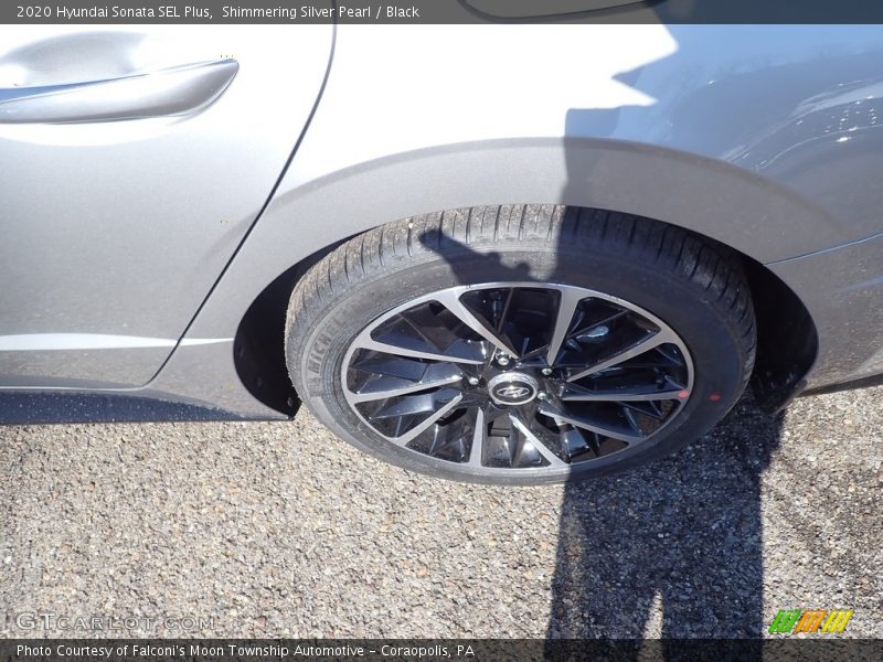 Shimmering Silver Pearl / Black 2020 Hyundai Sonata SEL Plus