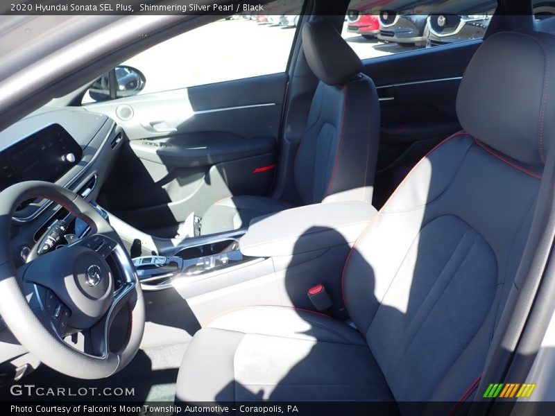 Shimmering Silver Pearl / Black 2020 Hyundai Sonata SEL Plus