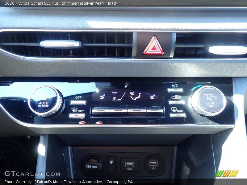 Shimmering Silver Pearl / Black 2020 Hyundai Sonata SEL Plus