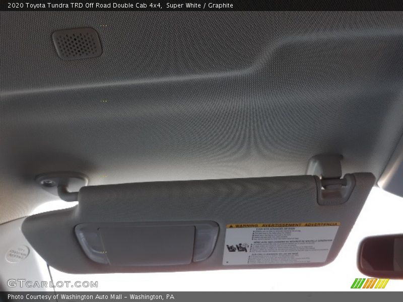 Super White / Graphite 2020 Toyota Tundra TRD Off Road Double Cab 4x4