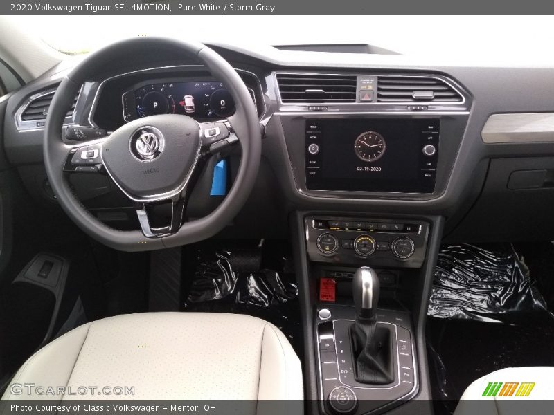Pure White / Storm Gray 2020 Volkswagen Tiguan SEL 4MOTION