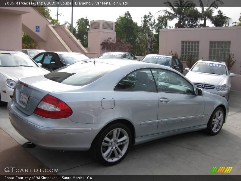 Diamond Silver Metallic / Black 2006 Mercedes-Benz CLK 350 Coupe