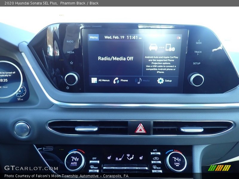 Phantom Black / Black 2020 Hyundai Sonata SEL Plus