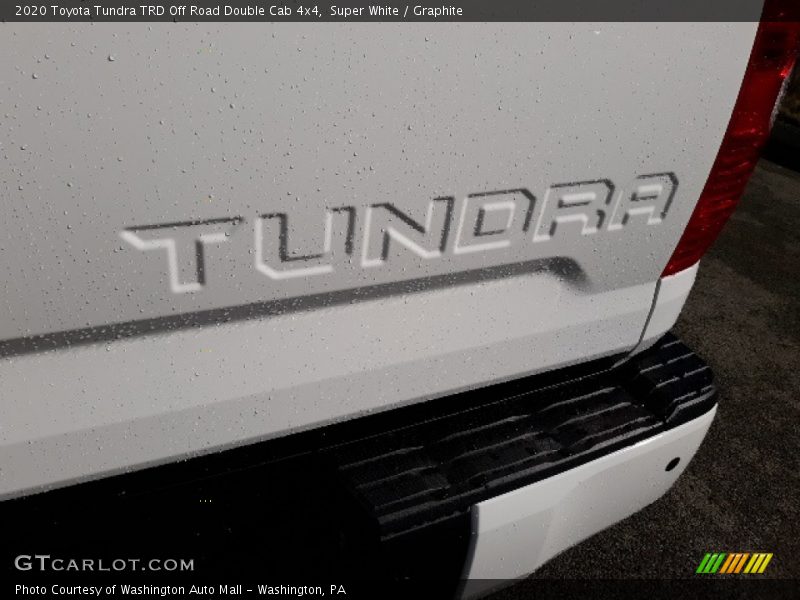 Super White / Graphite 2020 Toyota Tundra TRD Off Road Double Cab 4x4