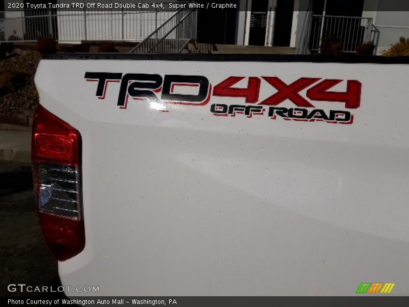 Super White / Graphite 2020 Toyota Tundra TRD Off Road Double Cab 4x4