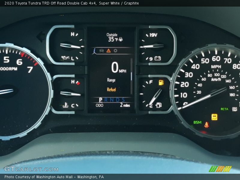 Super White / Graphite 2020 Toyota Tundra TRD Off Road Double Cab 4x4