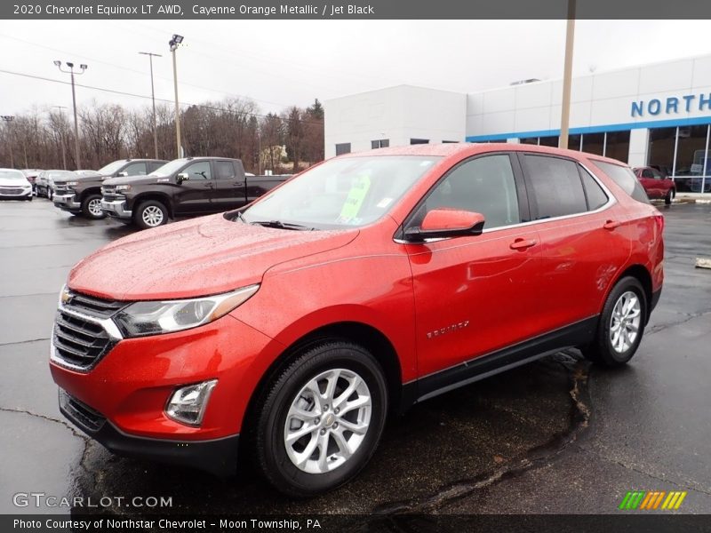 Cayenne Orange Metallic / Jet Black 2020 Chevrolet Equinox LT AWD