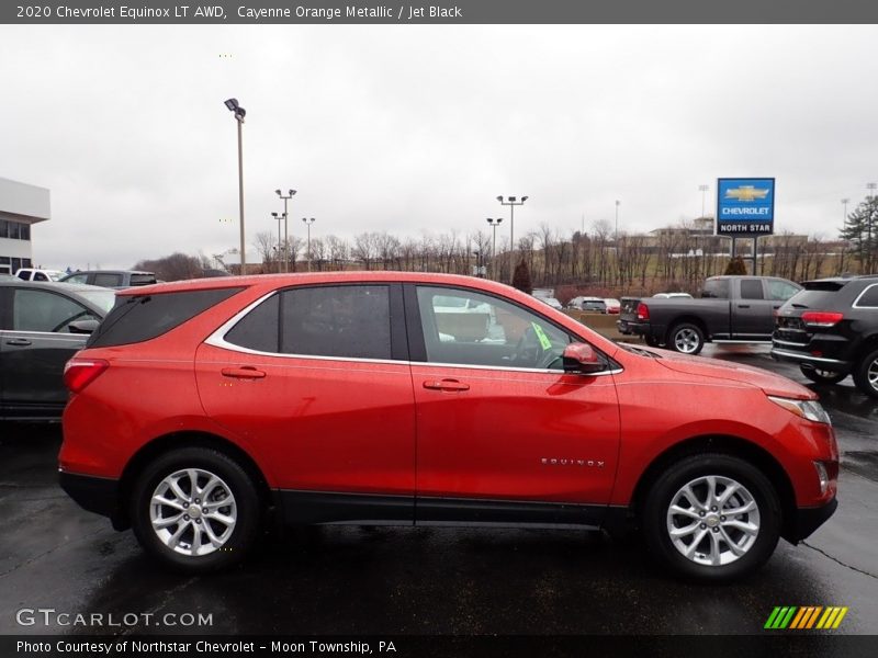 Cayenne Orange Metallic / Jet Black 2020 Chevrolet Equinox LT AWD